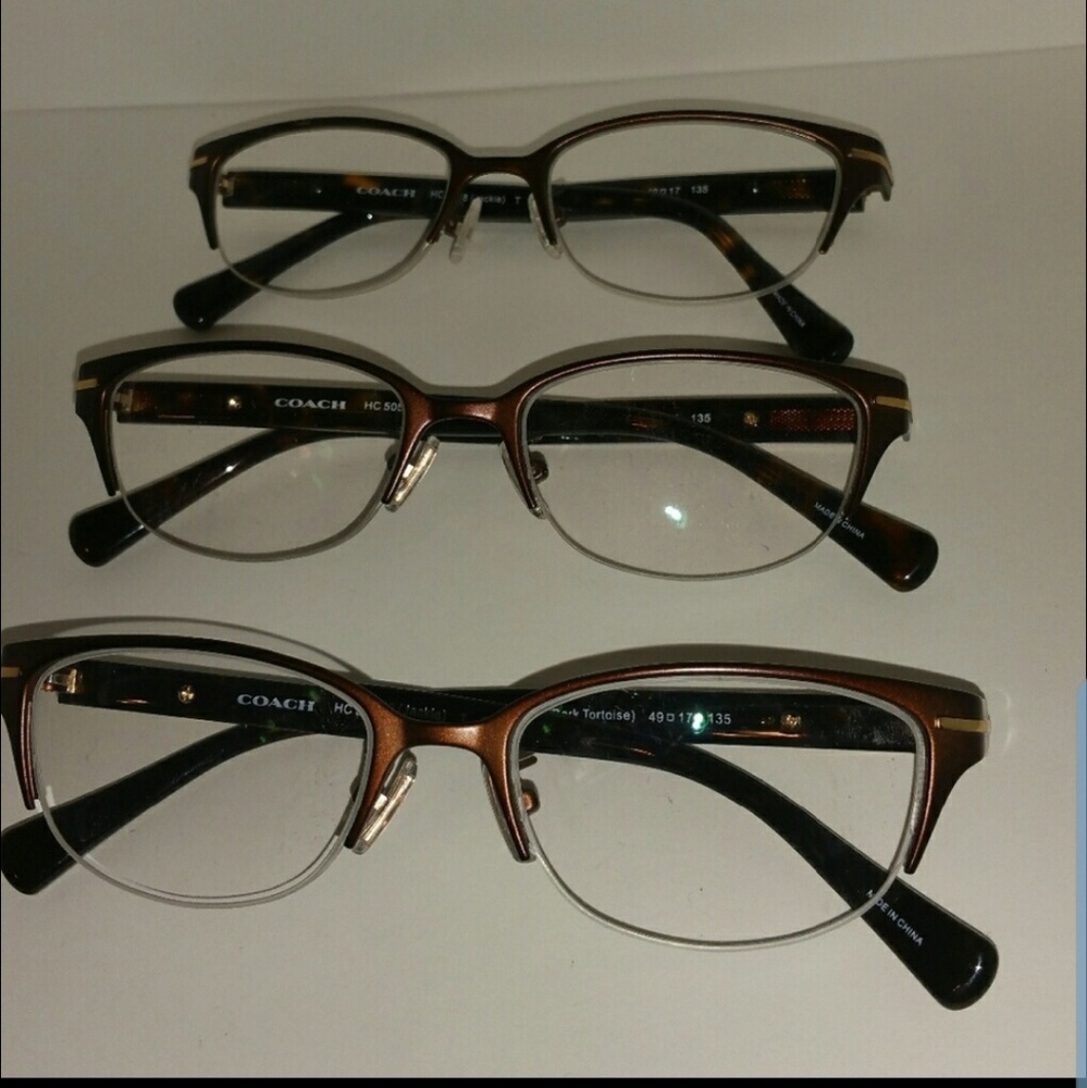 Coach Jackie FRAME ONLY Dark Satin/Dark Tortoise - Picture 3 of 7